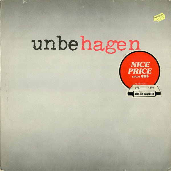 Nina Hagen Band : Unbehagen (LP, Album, RE)