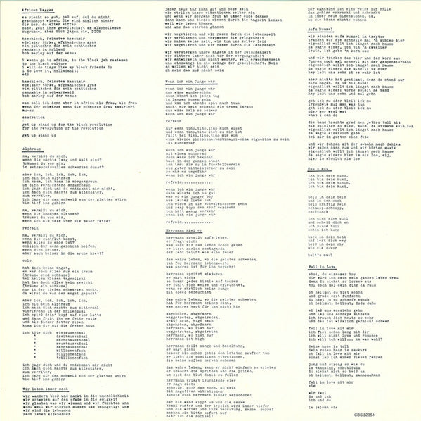 Nina Hagen Band : Unbehagen (LP, Album, RE)