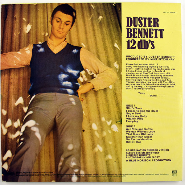 Duster Bennett : 12 DB's (LP, Album, RE, Whi)