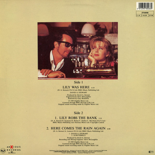 David A. Stewart Featuring Candy Dulfer : Lily Was Here (12", Maxi)