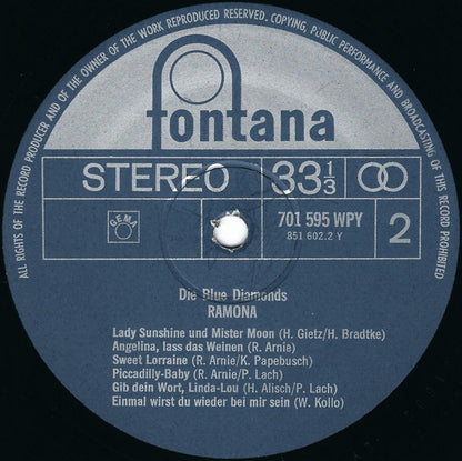 The Blue Diamonds : Ramona (LP, Comp)