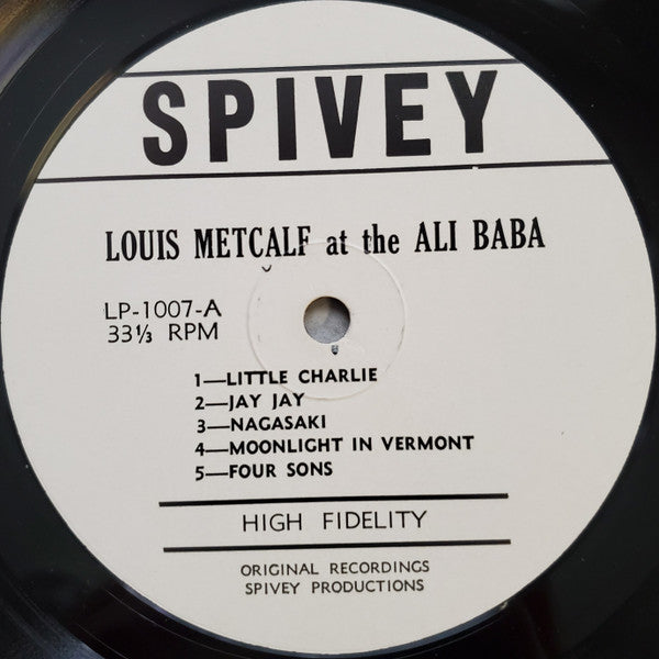 Louis Metcalf : At The Ali Baba (LP, Album)