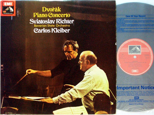 Antonín Dvořák / Sviatoslav Richter, Bayerisches Staatsorchester, Carlos Kleiber : Piano Concerto (LP, Album, Quad, Ori)