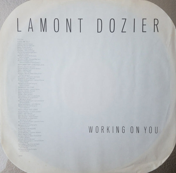 Lamont Dozier : Working On You (LP, Album)