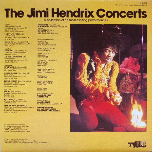 Jimi Hendrix : The Jimi Hendrix Concerts (2xLP, Comp)