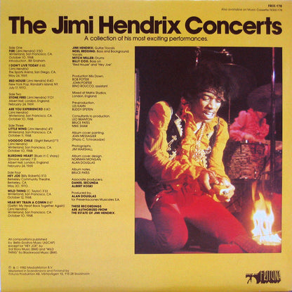 Jimi Hendrix : The Jimi Hendrix Concerts (2xLP, Comp)