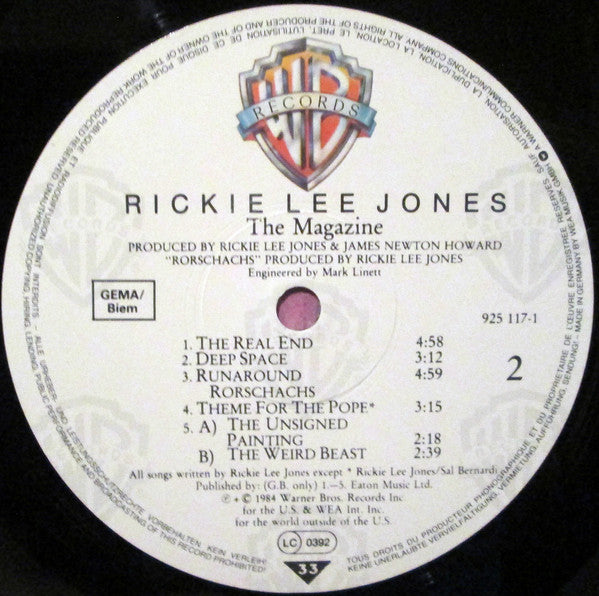 Rickie Lee Jones : The Magazine (LP, Album)