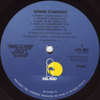 The Jags : Evening Standards (LP, Album)