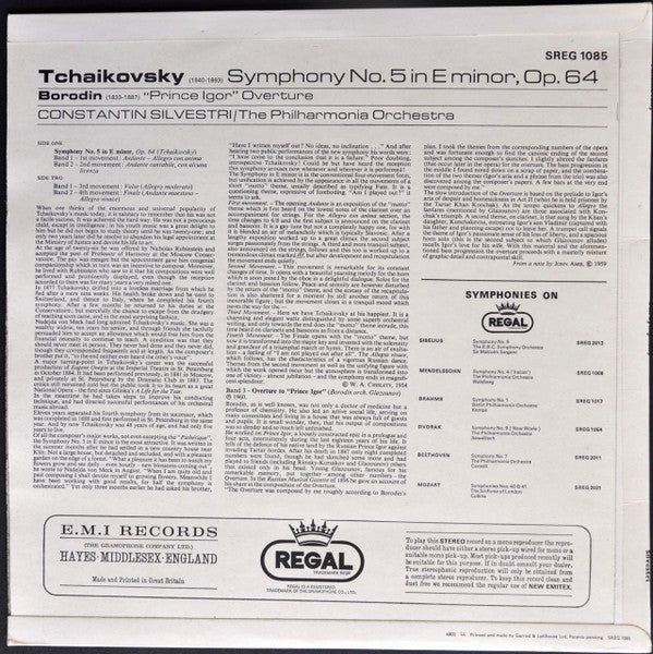 Pyotr Ilyich Tchaikovsky : 5th Symphony (LP, Album, RE)