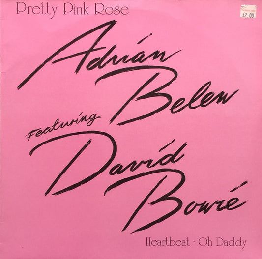 Adrian Belew Featuring David Bowie : Pretty Pink Rose (12")