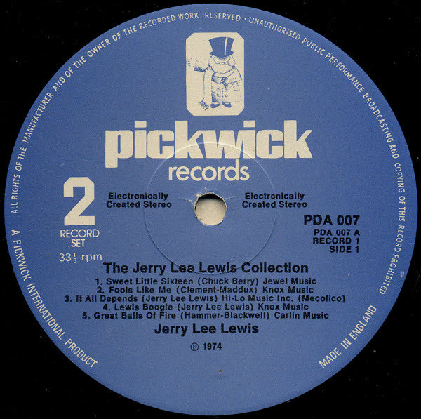 Jerry Lee Lewis : The Jerry Lee Lewis Collection (2xLP, Comp)