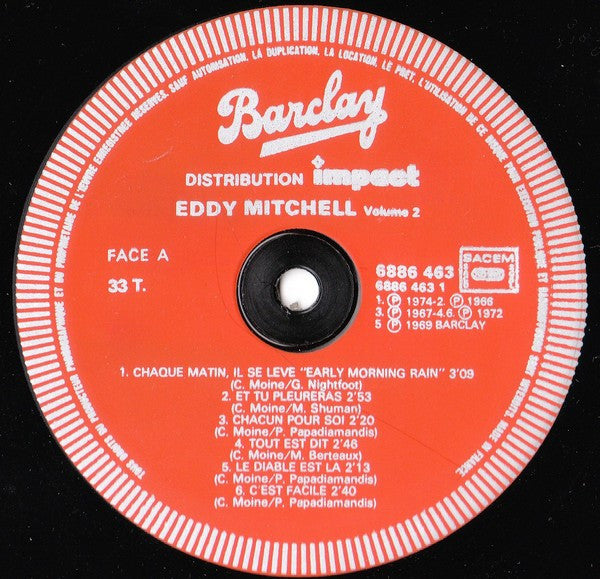 Eddy Mitchell : Eddy Mitchell  (3xLP + Box, Comp)