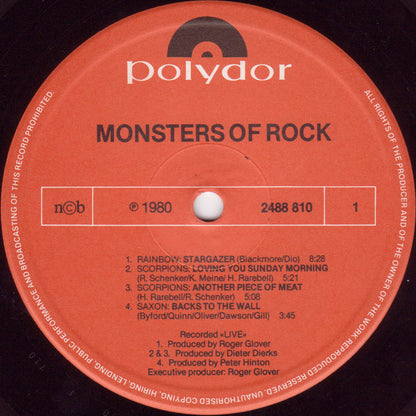 Various : Monsters Of Rock (LP)