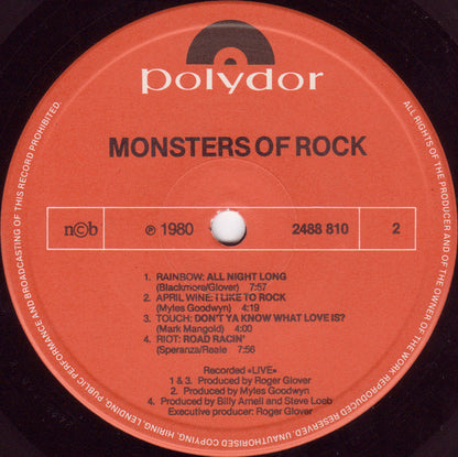 Various : Monsters Of Rock (LP)