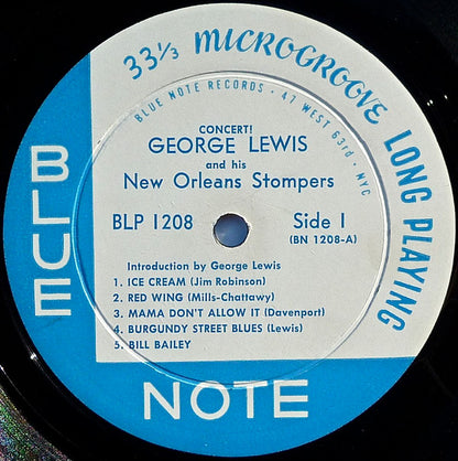 George Lewis And His New Orleans Stompers : Concert! (LP, Mono, Pla)