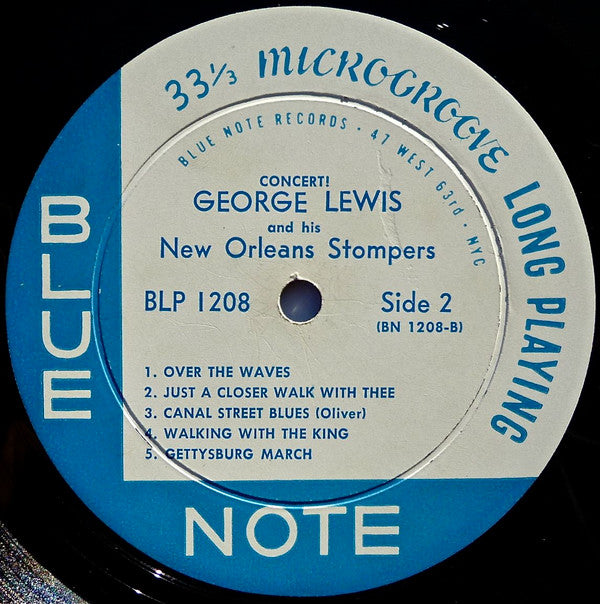 George Lewis And His New Orleans Stompers : Concert! (LP, Mono, Pla)