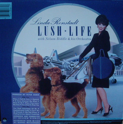 Linda Ronstadt With Nelson Riddle And His Orchestra : Lush Life (LP, Album, Club, Col)