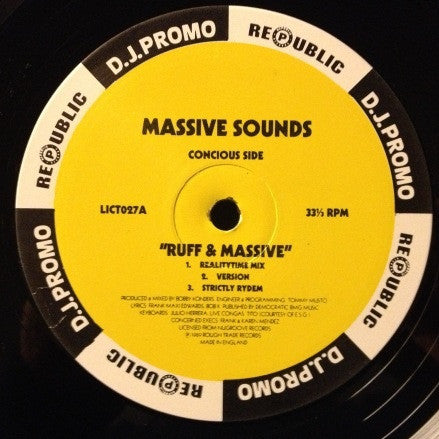 Massive Sounds : Ruff & Massive (12", Promo)