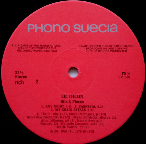 Eje Thelin : Bits & Pieces (LP, Album)