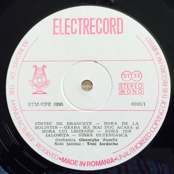 Toni Iordache : Un Virtuose Du Cymbalum Vol. I (LP, Album, RP)