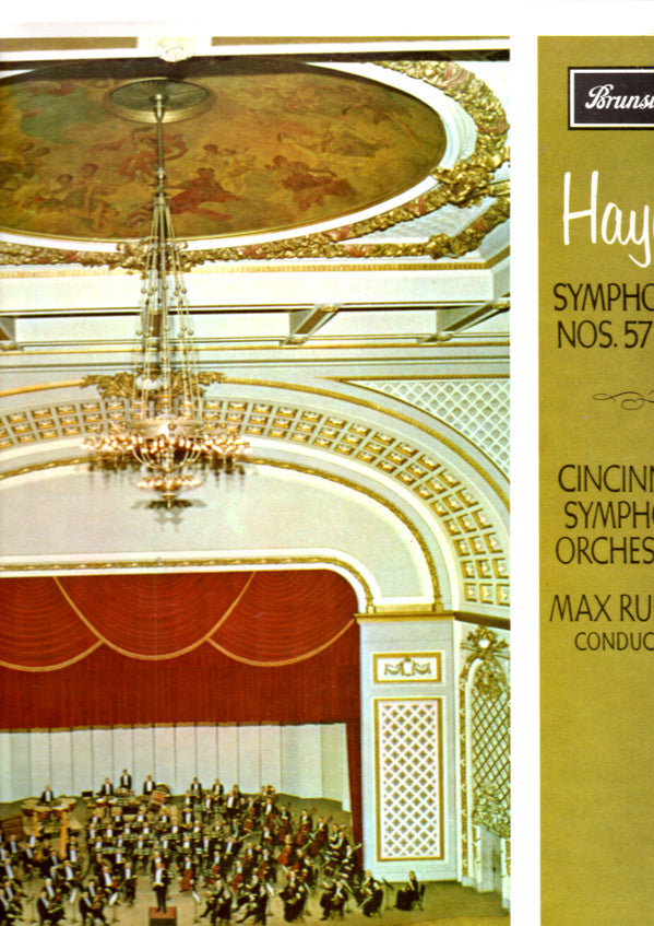 Joseph Haydn  -  Max Rudolf  -  Cincinnati Symphony Orchestra : Symphony Nos. 57 & 86 (LP, Album)