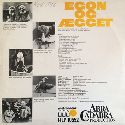 Unknown Artist : Egon Og Ægget (LP, Album)