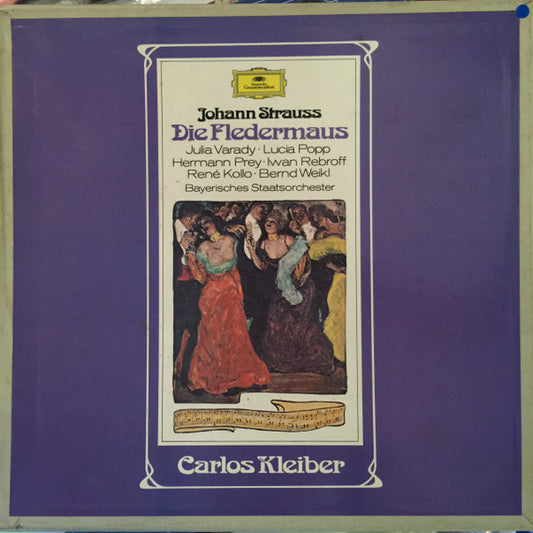 Johann Strauss Jr. - Carlos Kleiber, Iulia Várady, Lucia Popp, Hermann Prey, Ivan Rebroff, René Kollo, Bernd Weikl, Bayerisches Staatsorchester : Die Fledermaus (2xLP, Album, Club + Box)