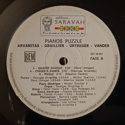 Georges Arvanitas / Michel Graillier / René Urtreger / Maurice Vander : Pianos Puzzle (LP, Album)