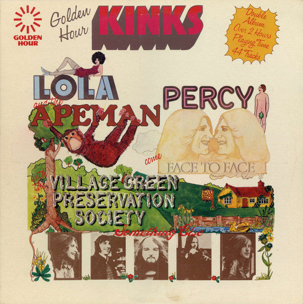 The Kinks : Lola, Percy & The Apeman Come Face To Face With The Village Green Preservation Society... Something Else! (2xLP, Album, Comp, Emb)