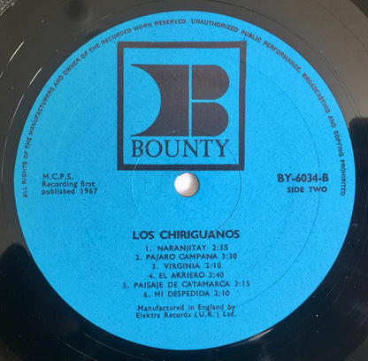 Los Chiriguanos : The Pulsating Sounds Of Paraguay (LP, Album)