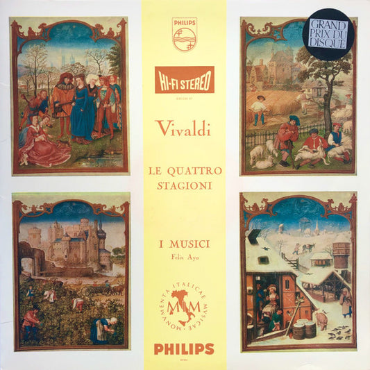 Antonio Vivaldi, I Musici, Félix Ayo : Le Quattro Stagioni (LP, Gat)