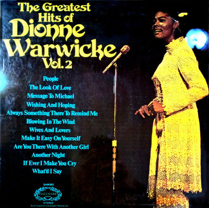 Dionne Warwick : The Greatest Hits Of Dionne Warwicke Vol. 2 (LP, Comp)