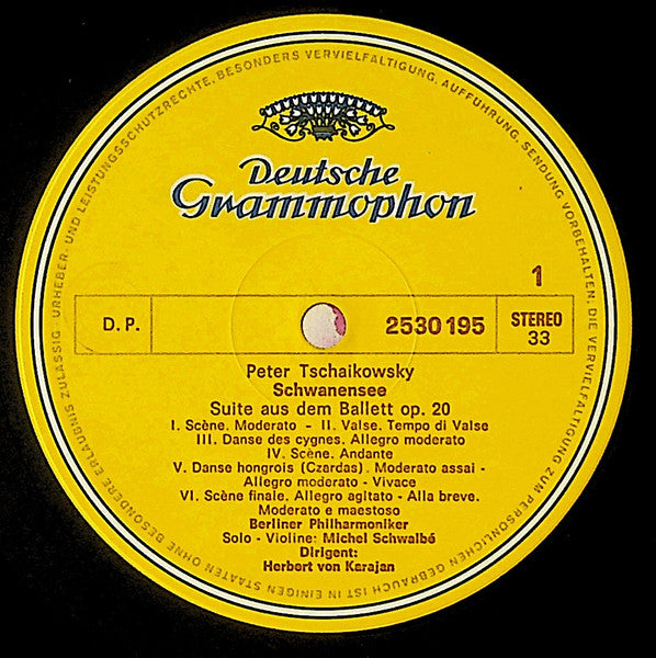 Pyotr Ilyich Tchaikovsky - Berliner Philharmoniker • Herbert von Karajan : Schwanensee (Swan Lake) / Dornröschen (The Sleeping Beauty) (LP)