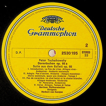 Pyotr Ilyich Tchaikovsky - Berliner Philharmoniker • Herbert von Karajan : Schwanensee (Swan Lake) / Dornröschen (The Sleeping Beauty) (LP)