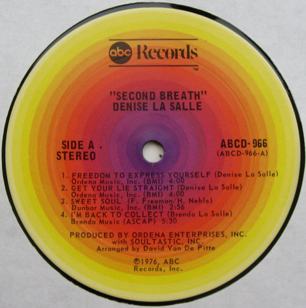 Denise LaSalle : Second Breath (LP, Album, Pit)