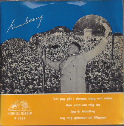 Einar Ekberg : Var Jag Går I Skogar, Berg Och Dalar (7", EP)