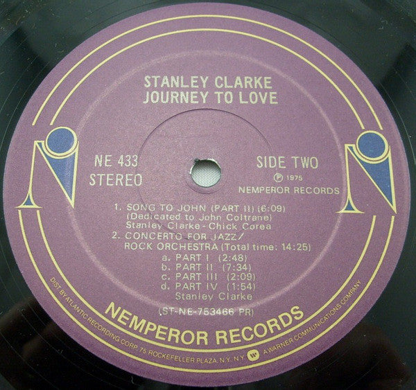 Stanley Clarke : Journey To Love (LP, Album, PR )