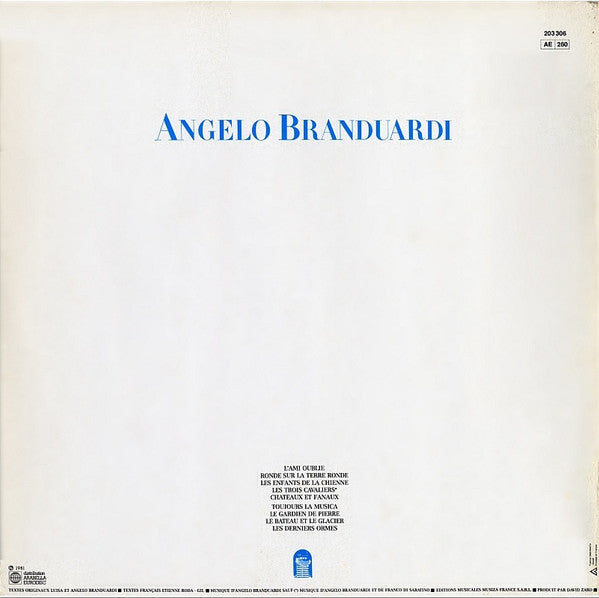 Angelo Branduardi : Angelo Branduardi (LP, Album, Gat)