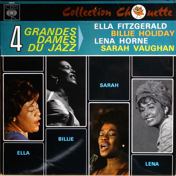 Ella Fitzgerald, Billie Holiday, Lena Horne, Sarah Vaughan : 4 Grandes Dames Du Jazz (LP, Comp, Mono)