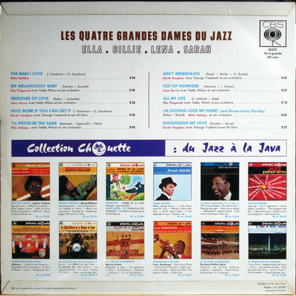 Ella Fitzgerald, Billie Holiday, Lena Horne, Sarah Vaughan : 4 Grandes Dames Du Jazz (LP, Comp, Mono)