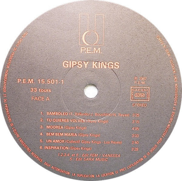 Gipsy Kings : Gipsy Kings (LP, Album)