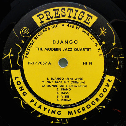 The Modern Jazz Quartet : Django (LP, Album, Mono, RM)