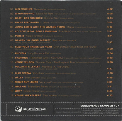 Various : Soundvenue Sampler #07 Roskilde Festival '06 (CD)