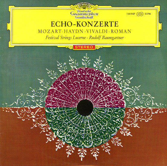 Wolfgang Amadeus Mozart, Joseph Haydn, Antonio Vivaldi, Johan Helmich Roman, Festival Strings Lucerne, Rudolf Baumgartner : Echo-konzerte (LP)