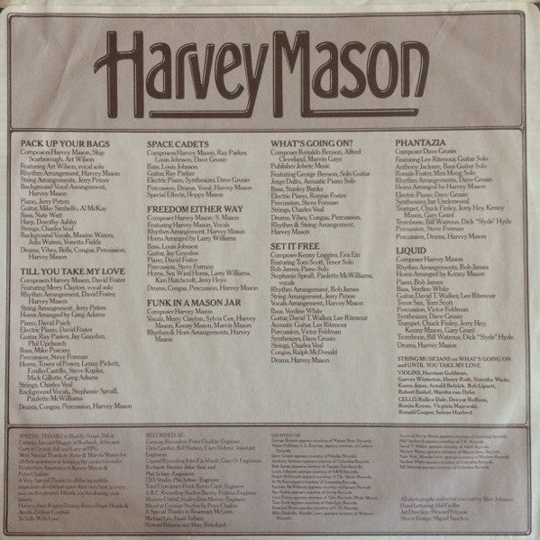 Harvey Mason : Funk In A Mason Jar (LP, Album)