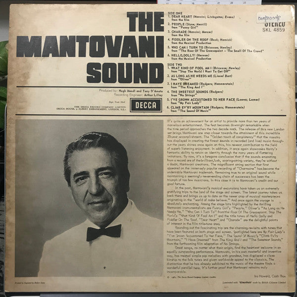 Mantovani And His Orchestra : The Mantovani Sound (LP, RE)