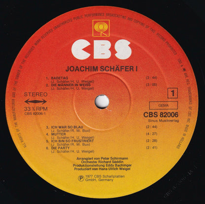 Joachim Schäfer (2) : joachim schäfer I (LP, Album)