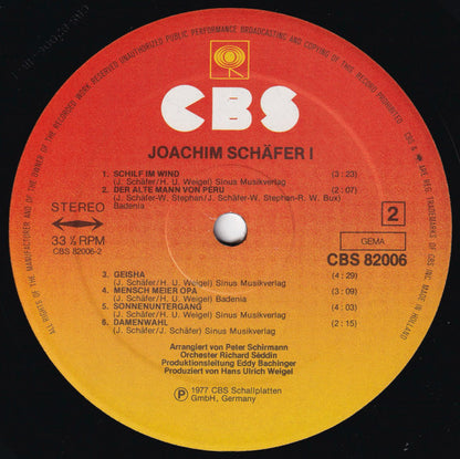 Joachim Schäfer (2) : joachim schäfer I (LP, Album)