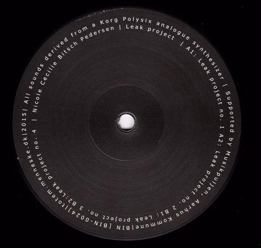 Nicole Cecilie Bitsch Pedersen : Leak Project (12", Ltd)