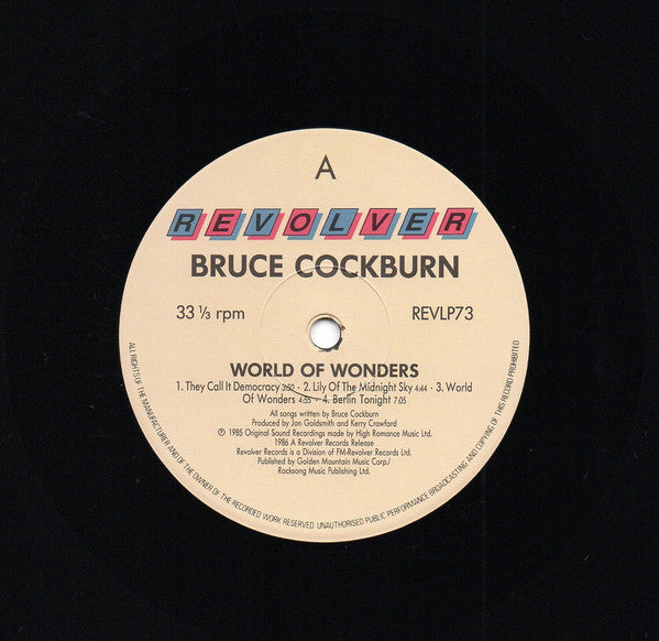 Bruce Cockburn : World Of Wonders (LP, Album)